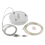 ULTRALUX - КОМПЛЕКТ ЗА ВИСЯЩ МОНТАЖ С 3 ВЪЖЕТА 100 СМ., БЯЛ - KVM1231W