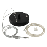 ULTRALUX - КОМПЛЕКТ ЗА ВИСЯЩ МОНТАЖ С 3 ВЪЖЕТА 100 СМ., ЧЕРЕН - KVM1231B