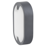 ULTRALUX - LED ПЛАФОНИЕРА ЕЛИПСА, СИВА, 15W, 4000K, 220-240V AC, НЕУТРАЛНА СВЕТЛИНА, IP65 - LBHE1540GR