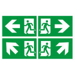 ULTRALUX- Указателна LED табела с вградена батерия Ni-Cd 400mAh/3.6V, 220V-240V AC, 1.5W, 6500K - LET1565M