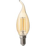 ULTRALUX - LED ДИМИРАЩ FILAMENT ПЛАМЪК 4W, E14, 2500K, 220V AC, АМБЪР - LFF41425D