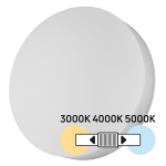 ULTRALUX - LED ПЛАФОНИЕРА 18W/24W/30W, CCT 3000K/4000K/5000K, 220V-240V AC, IK08, БЯЛА, КРЪГ, IP54 - LFPR30CCTS