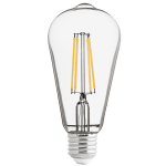 ULTRALUX - LED FILAMENT COB ЛАМПА КРУШКА, ДИМИРАЩА, 8W, E27, 4200K, 220-240V AC, НЕУТРАЛНА СВЕТЛИНА, ST64 - LFST82742D