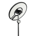 ULTRALUX - LED лампион CCT+RGB с дистанционно управление, димиращ, черен, 40W+8W, IP20 - LL48RCB