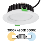 ULTRALUX - LED ЛУНА ЗА ВГРАЖДАНЕ, ДИМИРАЩА, 10W, 3000K/4000K/6000K, 220-240V AC, IP44 - LLV10D2