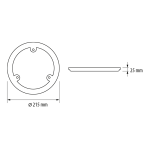 ULTRALUX - МАГНИТЕН LED МОДУЛ ЗА ПЛАФОНИЕРИ 18W, 4200K, 220V-240V AC, SMD2835 - LMM1842