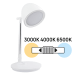 ULTRALUX - LED ДИМИРАЩА НАСТОЛНА ЛАМПА 8W, 3000K/4000K/6000K, 220-240V AC - LNLD8CCT