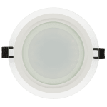 ULTRALUX - LED СТЪКЛЕН ПАНЕЛ ЗА ВГРАЖДАНЕ, КРЪГ, 18W, 4200K, 220V AC, НЕУТРАЛНА СВЕТЛИНА, IP44 - LPRG1842