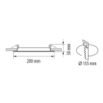 ULTRALUX - LED СТЪКЛЕН ПАНЕЛ ЗА ВГРАЖДАНЕ, КРЪГ, 18W, 4200K, 220V AC, НЕУТРАЛНА СВЕТЛИНА, IP44 - LPRG1842