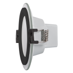 ULTRALUX - LED СТЪКЛЕН ПАНЕЛ ЗА ВГРАЖДАНЕ, КРЪГ, 6W, 4200K, 220-240V AC, IP44, ЧЕРЕН РИНГ - LPRG642BL