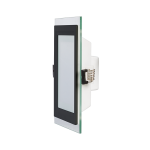 ULTRALUX - LED СТЪКЛЕН ПАНЕЛ ЗА ВГРАЖДАНЕ, КВАДРАТ, 18W, 4200K, 220V AC, IP44, ЧЕРЕН - LPSG1842BL