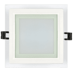ULTRALUX - LED СТЪКЛЕН ПАНЕЛ ЗА ВГРАЖДАНЕ, КВАДРАТ, 6W, 4200K, 220V AC, НЕУТРАЛНА СВЕТЛИНА, IP44 - LPSG642