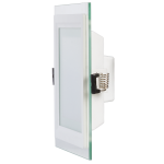 ULTRALUX - LED СТЪКЛЕН ПАНЕЛ ЗА ВГРАЖДАНЕ, КВАДРАТ, 6W, 4200K, 220V AC, НЕУТРАЛНА СВЕТЛИНА, IP44 - LPSG642