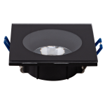 ULTRALUX - ЛУНА ЗА ВГРАЖДАНЕ КВАДРАТ, ЧЕРНА, СТАЦИОНАРНА, IP44, АЛУМИНИЙ И СТЪКЛО - LVSBSGU10BL