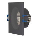 ULTRALUX - ЛУНА ЗА ВГРАЖДАНЕ КВАДРАТ, GU10, СТАЦИОНАРНА, СИВА, IP44 - LVSBSGU10GR