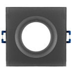 ULTRALUX - ЛУНА ЗА ВГРАЖДАНЕ КВАДРАТ, GU10, СТАЦИОНАРНА, СИВА, IP44 - LVSBSGU10GR