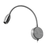 ULTRALUX - LWL342 LED ГЪВКАВА ЛАМПА ЗА СТЕНА САТИНИРАН НИКЕЛ 3W 4200K