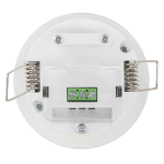 ULTRALUX - Микровълнов cензор за присъствие и движение за вграждане, 360°, 1200W/600W, 4m, IP54 - MRPV