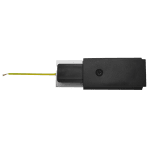 ULTRALUX - КОМПЛЕКТ ЗАХРАНВАЩ КОНЕКТОР И ТАПА, 2 ПИНА, ЧЕРЕН - PC2B