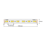 ULTRALUX - ПРОФЕСИОНАЛНА LED ЛЕНТА CCT 18W/M, 2700K-6500K, 24V DC, 120LEDS/M, SMD2835 - PN28120CCT