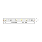 ULTRALUX - ПРОФЕСИОНАЛНА LED ЛЕНТА 4.8W/M, 4200K, 24V DC, 60LEDS/M, SMD3528 - PN3560N
