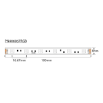 ULTRALUX - ПРОФЕСИОНАЛНА LED ЛЕНТА 14.4W/M, RGB, 24V DC, 60LEDS/M, SMD4040, IP67 - PN406067RGB