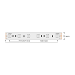 ULTRALUX - ПРОФЕСИОНАЛНА LED ЛЕНТА 14.4W/M, RGB, 24V DC, 60LEDS/M, SMD5050 - PN5060RGB