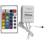 ULTRALUX - IR КОНТРОЛЕР ЗА RGB LED ОСВЕТЛЕНИЕ 12-24 V DC, 3X2A - RGBIRC24
