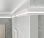 RAY DECOR - Декоративен профил от XPS за вграден монтаж на LED лента 2м. - RP111