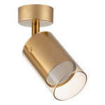 ULTRALUX - Тяло за таван, стъклено, GU10, 220-240V AC, IP20, злато - RPGC1G