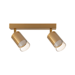 ULTRALUX - Тяло за таван, стъклено, 2XGU10, 220-240V AC, IP20, злато - RPGC2G