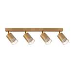 ULTRALUX - Тяло за таван, стъклено, 4XGU10, 220-240V AC, IP20, злато - RPGC4G