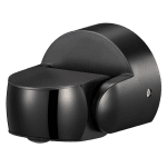 ULTRALUX - PIR сензор за движение за открит монтаж с черна леща, 2xPIR, 180°/360°, 9m, IP65, черен - SD2P65BE