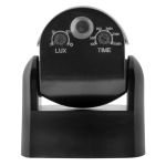 ULTRALUX - PIR сензор за движение за открит монтаж с черна леща, 2xPIR, 180°/360°, 9m, IP65, черен - SD2P65BE