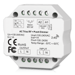 ULTRALUX - RF TRIAC, PUSH ДИМЕР ЗА КОНЗОЛА 350VA, 1.5A, 220-240V AC - SDTD