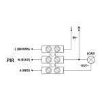 ULTRALUX - СЕНЗОР ЗА ДВИЖЕНИЕ ЗА ВЪНШЕН МОНТАЖ, ЧЕРЕН - SDVMBL