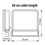 ULTRALUX - LED ПРОЖЕКТОР БЕЗ ЗАСЛЕПЯВАНЕ 10W, 4200K, 220V-240V AC, IP65, БЯЛ - SPA1042