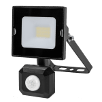 ULTRALUX - LED SLIM ПРОЖЕКТОР С PIR СЕНЗОР, 220V-240V AC, 10W, 4000K, IP44, 120°, 1000LM - SPDR1040