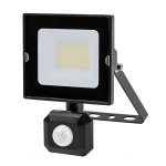 ULTRALUX - LED SLIM ПРОЖЕКТОР С PIR СЕНЗОР, 220V-240V AC, 20W, 4000K, IP44, 120°, 2000LM - SPDR2040