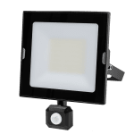 ULTRALUX - LED SLIM ПРОЖЕКТОР С PIR СЕНЗОР, 220V-240V AC, 50W, 4000K, IP44, 120°, 5000LM - SPDR5040