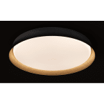 ULTRALUX - LED димираща ССТ плафониера с дистанционно управление бежов/дърво, max.72W, 3000K-6000К, 220-240V AC, кръг, IP20 - SPL2L72RC