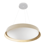 ULTRALUX - LED димираща ССТ плафониера с дистанционно управление бежов/дърво, max.72W, 3000K-6000К, 220-240V AC, кръг, IP20 - SPL2L72RC