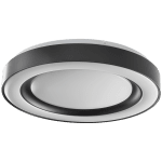 ULTRALUX - LED димираща ССТ плафониера с дистанционно управление, черен, max.72W, 3000K-6000К, 220-240V AC, кръг, IP20 - SPL4L72RCB