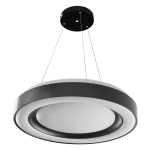 ULTRALUX - LED димираща ССТ плафониера с дистанционно управление, черен, max.72W, 3000K-6000К, 220-240V AC, кръг, IP20 - SPL4L72RCB