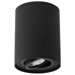 ULTRALUX - ЛУНА ЗА ОТКРИТ МОНТАЖ, КРЪГ, GU10, ПОДВИЖНА, ЧЕРНА - SPRGU10BL