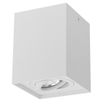 ULTRALUX - ЛУНА ЗА ОТКРИТ МОНТАЖ, КВАДРАТ, GU10, ПОДВИЖНА, БЯЛА - SPSGU10WH