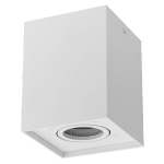 ULTRALUX - ЛУНА ЗА ОТКРИТ МОНТАЖ, КВАДРАТ, GU10, ПОДВИЖНА, БЯЛА - SPSGU10WH