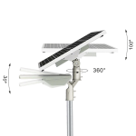 ULTRALUX - LED СОЛАРНА УЛИЧНА ЛАМПА 30W, 4000K, IP66, 5900LM - SSL30P50